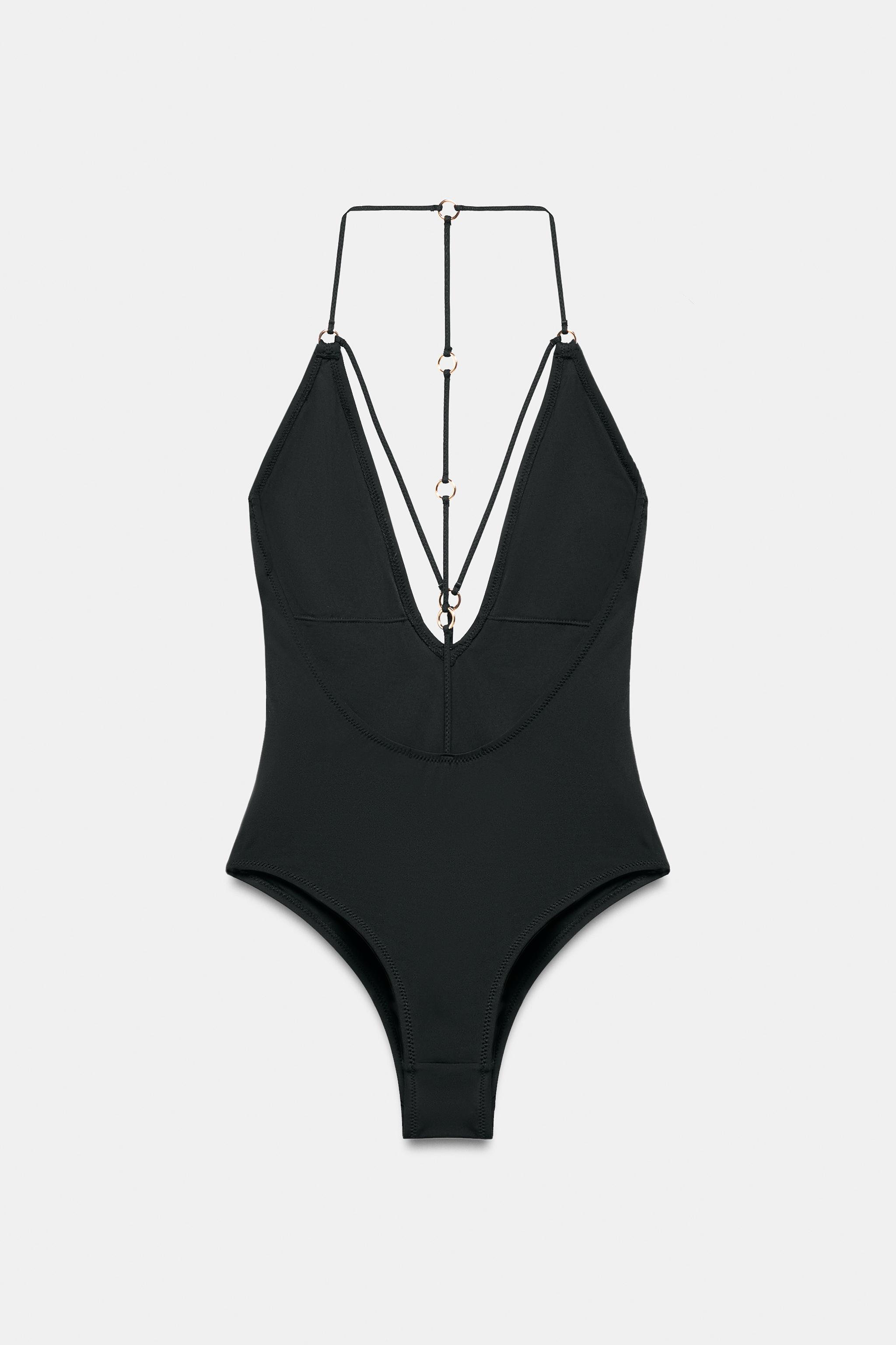 MAILLOT DE BAIN À BRETELLES ANNEAUX